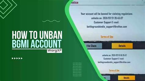 How To Unban BGMI ID BGMI Unban Account Right Way To Apply WargXP