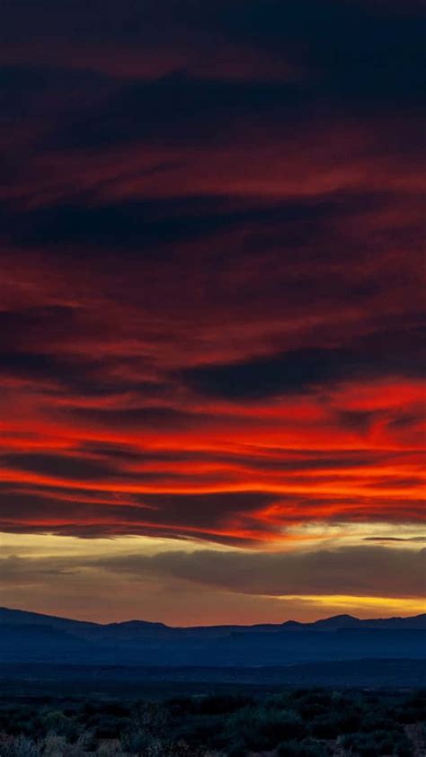 Download Dark Red Sunset Cloud Wallpaper