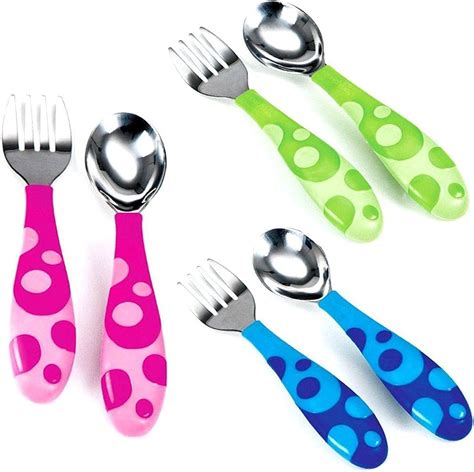 Munchkin Toddler Fork And Spoon Set 1 Spoon And 1 Fork Assorted