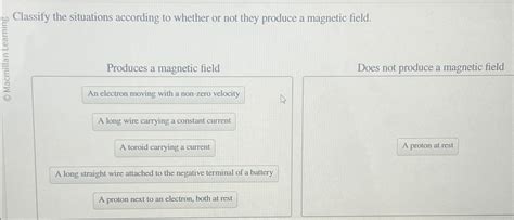 Solved Classify The Situations According To Whether Or Not Chegg