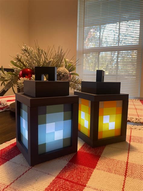 Minecraft Lantern / Soul Lantern Ideal Minecraft Themed Decor or Gift Perfect Gift for a Gamer ...