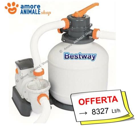 Bestway 58499 Pompa FILTRO A SABBIA Flowclear 8 327 Lt H Per Piscine