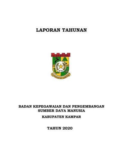 BADAN KEPEGAWAIAN DAN PENGEMBANGAN SUMBER DAYA MANUSIA KABUPATEN KAMPAR