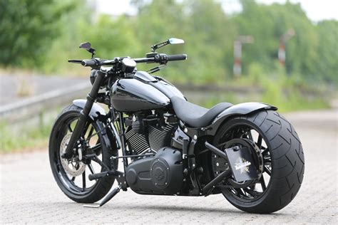 Thunderbike Completely Black H D Fxsb Breakout Custom Motorcycle