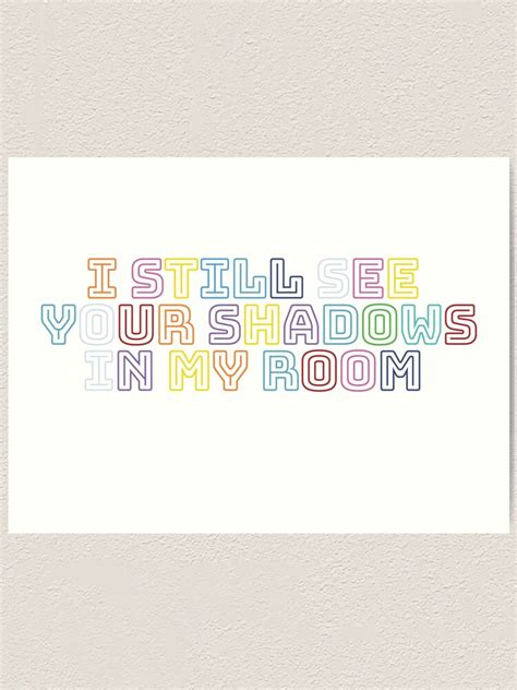 "I still see your shadows in my room" Art Print by illustratorluke ...