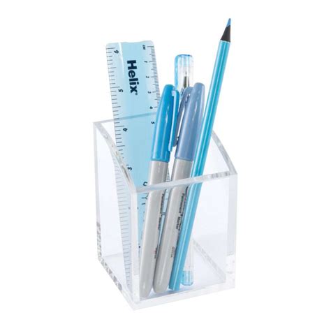 Acrylic Pen Pot Osco Clear Acrylic Curved Pen Pot