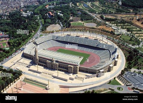 Barcelona olympic stadium spain hi-res stock photography and images - Alamy