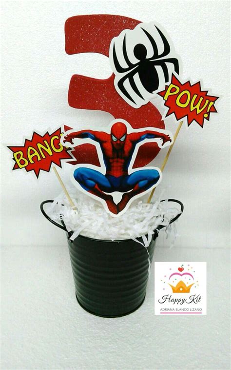 Spiderman Centro De Mesa Happykit Centro De Mesa Spiderman Fiestas