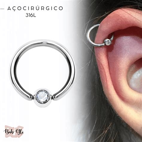 Piercing Captive Zirc Nia Central A O Cir Rgico Lbub Gli