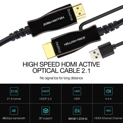 K Fiber Hdmi Cable Ft Ft Ft Ft Ft Cl Rated Hdmi Fiber