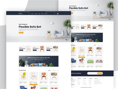 Furniture Store Web Template Graphic By Designlove · Creative Fabrica