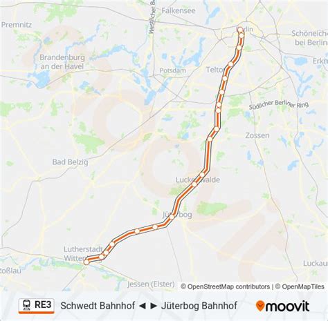 re3 Route Fahrpläne Haltestellen Karten S U Berlin Hauptbahnhof