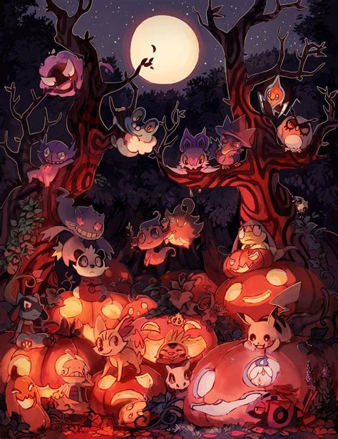 Pokemon Halloween Wallpapers - Top Free Pokemon Halloween Backgrounds - WallpaperAccess