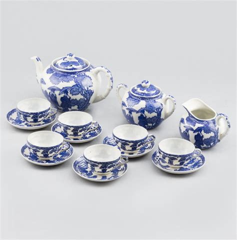 Tea Set In Chinese Porcelain Late 19th Century Chinese Tea Set