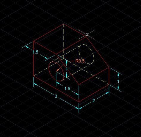 AutoCAD Isometric Drawing | Autocad isometric drawing, Isometric drawing, Autocad