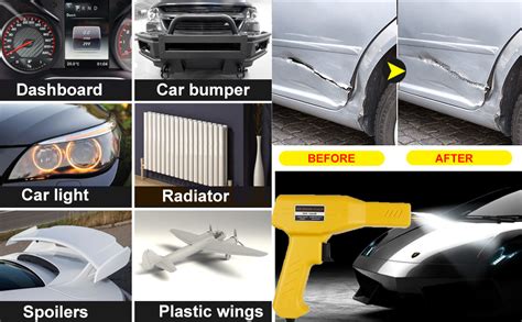 W Upgraded Plastic Welder Kit Pcs Hot Stapler Welding Machine Car Bumper Repair Kit In