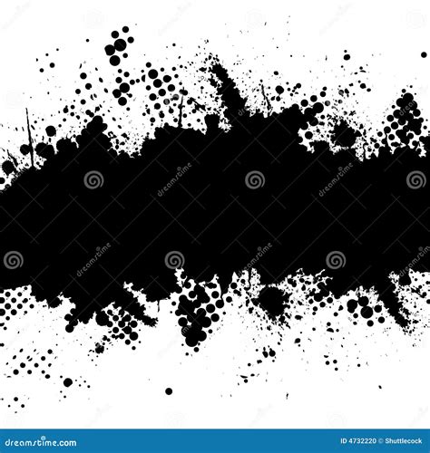 Halftone Ink Splat Grunge Stock Vector Illustration Of Paint 4732220