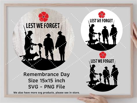 Remembrance Day Svg Png File Svg DIY and Decorate for Your - Etsy Australia