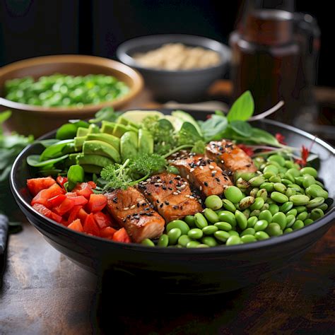 Low Carb Lachs Poke Bowl Mit Edamame Und Sesam Rezept