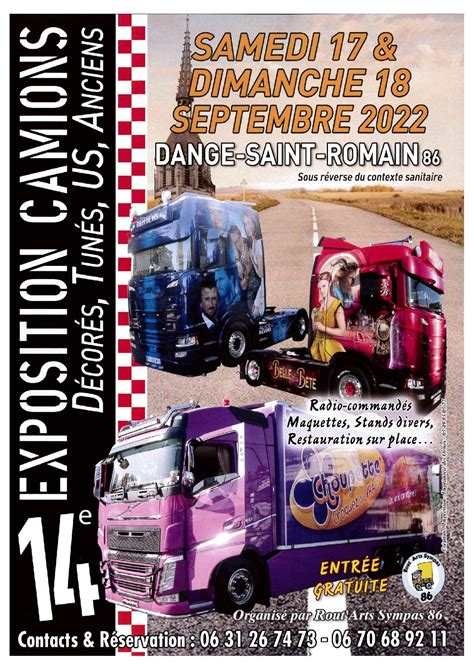 14e exposition de camions à Dangé Saint Romain ACCESSOIRES ET