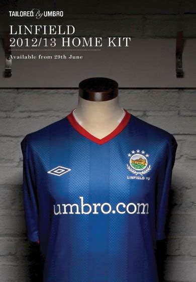 New Linfield Kit 2012 2013 Umbro Linfield Fc Home Jersey 12 13