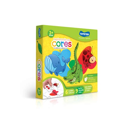 Explorando As Cores Quebra Cabe A Educativo Animais E Cores Toyster