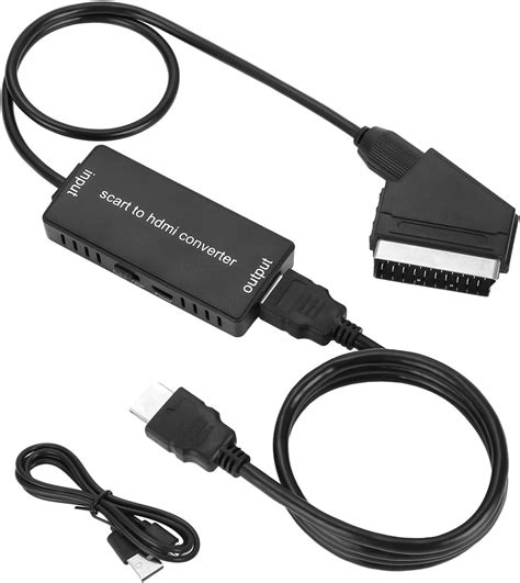 Xespis Scart Auf Hdmi Konverter Scart Auf Hdmi Adapter Video Audio