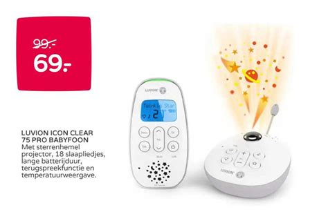 Luvion Icon Clear Pro Babyfoon Aanbieding Bij Pr Natal Folders Nl