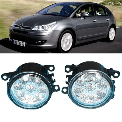 For CITROEN C4 I LC 2004 2015 Car Styling LED Fog Lights High