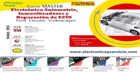 Curso Master Electr Nica Automotriz Inmovilizadores Y Pdf