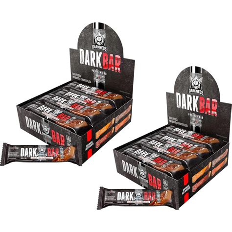 Kit X2 Dark Whey Bar Caixa C8 Unid Cocochocolate Integralmédica