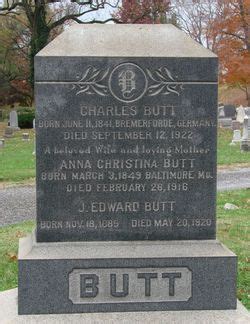 John Edward Butt M Morial Find A Grave