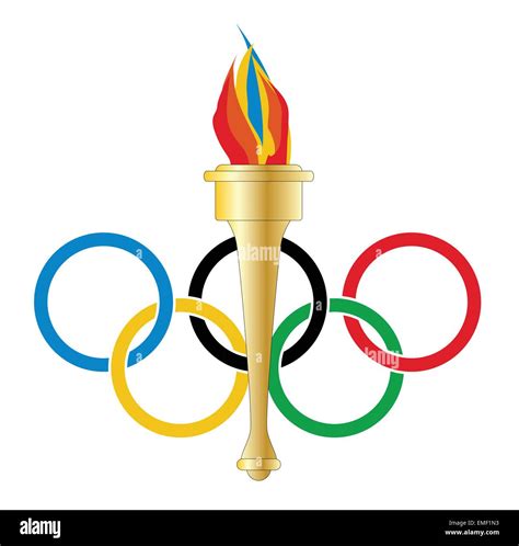 Olympic Flame And Rings Hi Res Stock Photography And Images Alamy