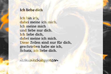 Gedichte Von Nicole Sunitsch Autorin Gedicht Ich Liebe Dich Aus