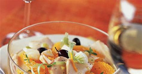 Recette salade d orange au mérou grillé Marie Claire