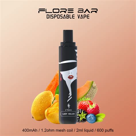 Factory Direct OEM Etaboo Flore Bar 600 Puff 2ml Nicotine Free Shisha