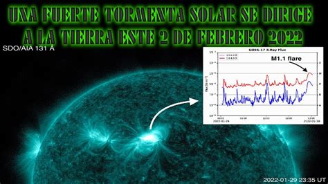 UNA FUERTE TORMENTA SOLAR SE DIRIGE A LA TIERRA ESTE 2 DE FEBRERO YouTube