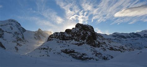 Fotos Gratis Nieve Invierno Nube Cordillera Clima Temporada