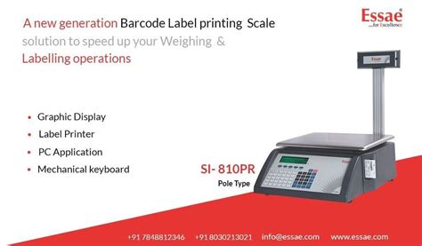 Si Pr Barcode Label Printer Scale At Rs Label Printing