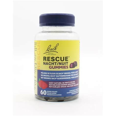 Bach Rescue Nuit Gummies Goût Naturel Fruits Rouges 60 gommes