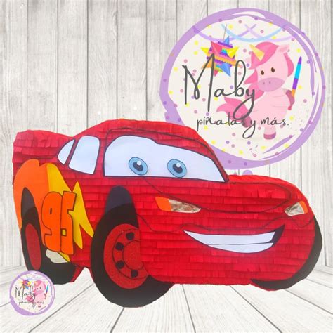 Piñata Rayo McQueen Decoracion cumpleaños cars Piñatas para niños