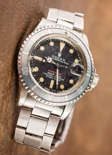 A Vintage Rolex 'Red Submariner' Watch With An Actual History Of Military Service | aBlogtoWatch