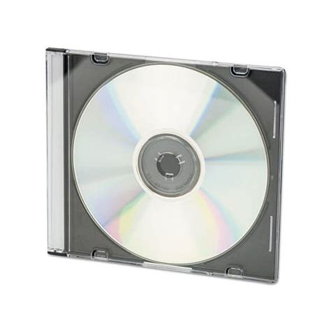 Slim CD DVD Jewel Cases Clear Black 100 Pack Polystyrene Dust