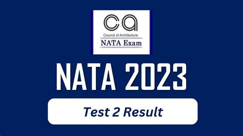 NATA Test 2 Result 2023 Released Nata In Here S Direct Link