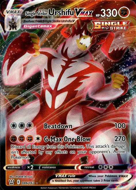 Single Strike Urshifu Vmax 086163 Battle Styles Card Cavern Trading Cards Llc