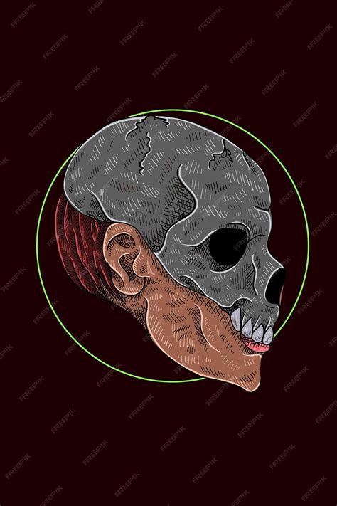 Premium Vector Skull Mask Vector Illustration