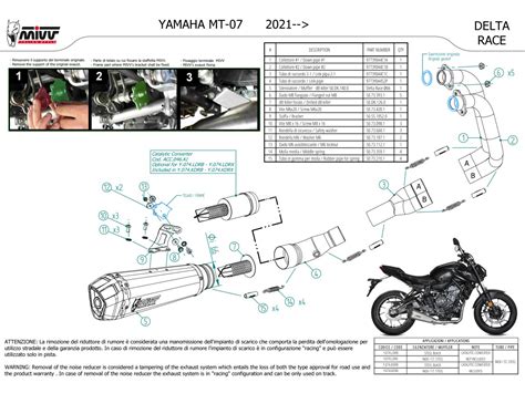 MIVV Yamaha MT 07 Auspuff Delta Race Komplettanlage Ab 2021 Alle