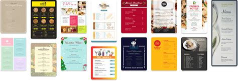 Restaurant Menu Card Png