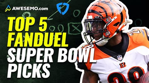 Fanduel Nfl Dfs Top 5 Picks 2022 Super Bowl Showdown Lineups Daily