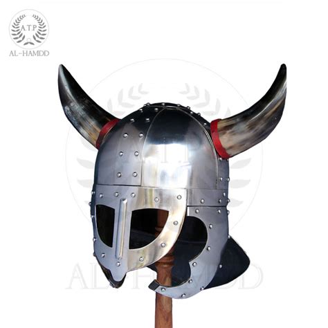 Horned Viking Helmet Al Hamdd